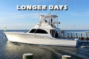 Longer Days Hatteras charter fishing boat.